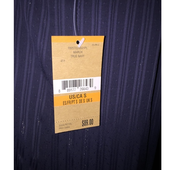 RACHEL Rachel Roy Hi-Low Navy Tallulah Top - Picture 5 of 7